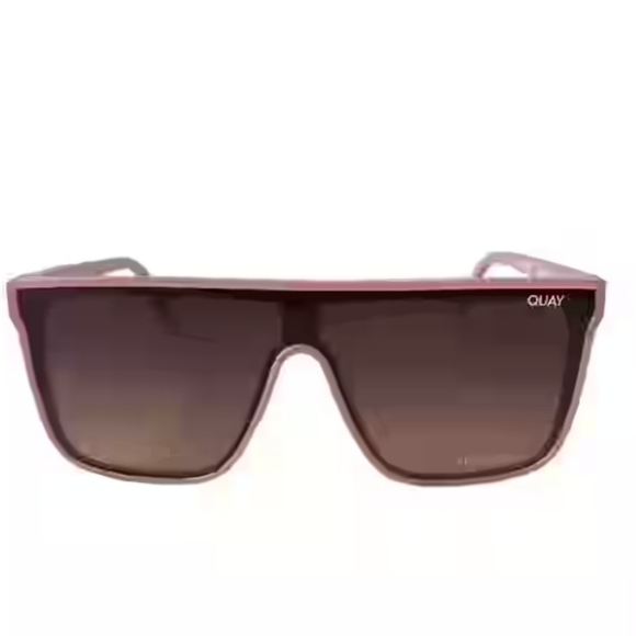New Quay Australia NIGHTFALL Oversized Polarized Rose-Tinted Sunglasses